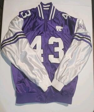 K State Wildcats Extreme Fanz Size Medium Reversible Jacket Jersey Coat